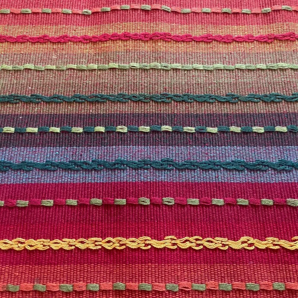 Pier 1 Stripped Colorful Fiesta Fringe 21